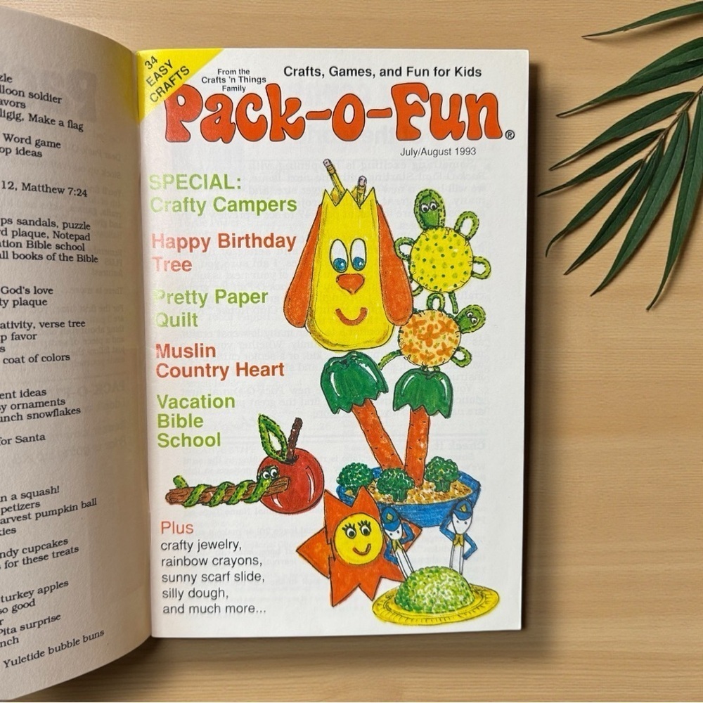 Pack-O-Fun Magazine Crafts, Games & Fun for Kids – Vintage DIY Craft Patterns